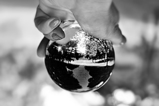 in a magic ball....