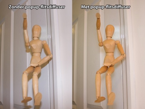 Universele diffuser voor popup-flitser - Afbeelding 3
