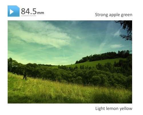 84.5mm Strong Apple Green Kleurverloopfilter Classic - Afbeelding 12