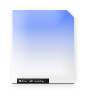 84.5mm Light Classic Blue Kleurverloopfilter Classic