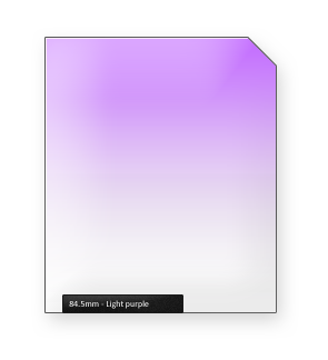 84.5mm Light Purple Kleurverloopfilter Classic