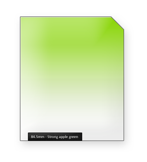 84.5mm Strong Apple Green Kleurverloopfilter Classic