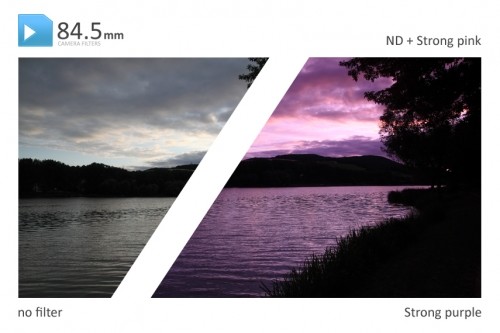 84.5mm Strong Purple Kleurverloopfilter Professional - Afbeelding 3