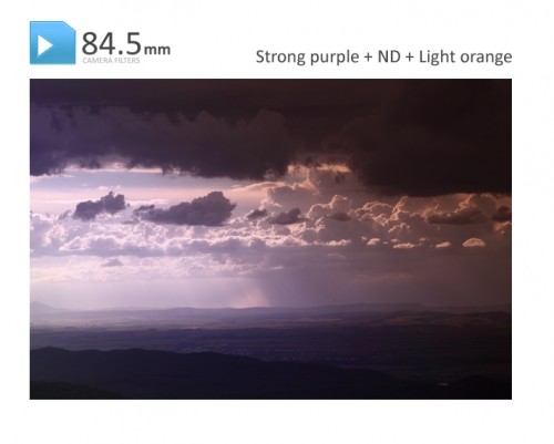 84.5mm Strong Purple Kleurverloopfilter Professional - Afbeelding 4