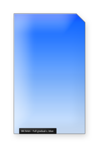 84.5mm Full Gradual Classic Blue Kleurverloopfilter Professional