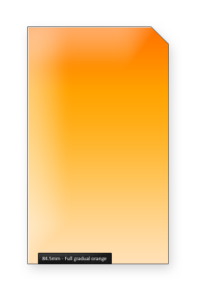 84.5mm Full Gradual Orange Kleurverloopfilter Professional