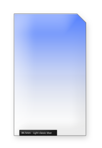 84.5mm Light Classic Blue Kleurverloopfilter Professional