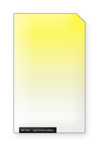 84.5mm Light Lemon Yellow Kleurverloopfilter Professional