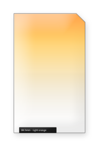 84.5mm Light Orange Kleurverloopfilter Professional