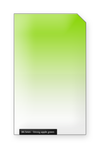 84.5mm Strong Apple Green Kleurverloopfilter Professional