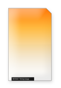 84.5mm Strong Orange Kleurverloopfilter Professional