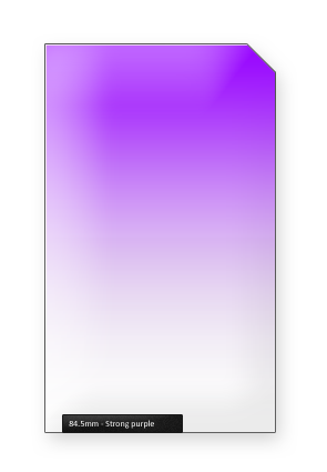 84.5mm Strong Purple Kleurverloopfilter Professional