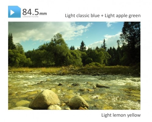 84.5mm Light Classic Blue Kleurverloopfilter Professional - Afbeelding 4