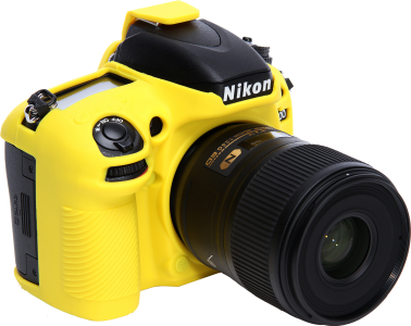 EasyCover Siliconen Beschermhoes voor Nikon D600 Geel - Afbeelding 3