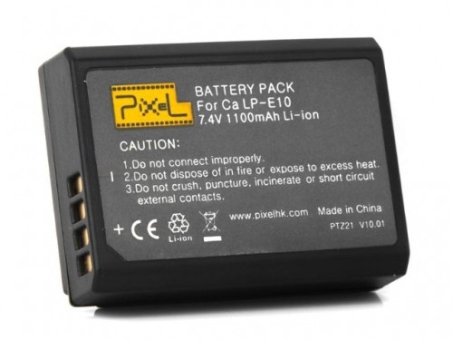 Pixel LP-E10 accu voor Canon - Afbeelding 2